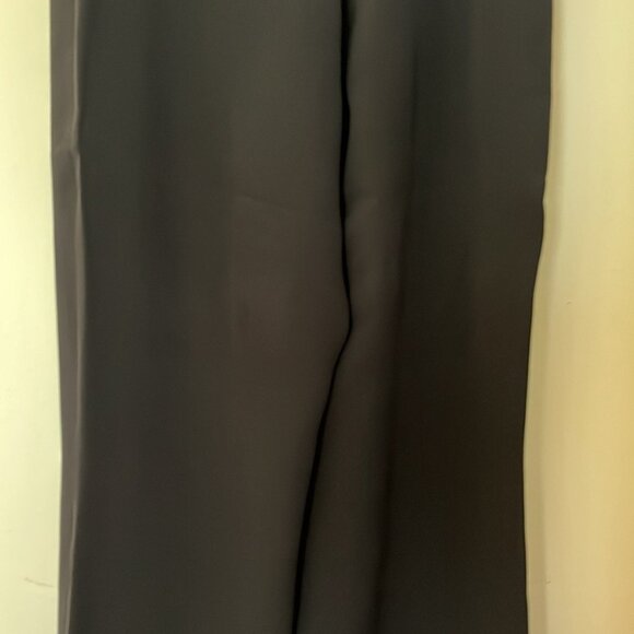 🖤 Vintage Louben Women’s Black 100% Silk Wide-Leg High-Waisted Trousers - Picture 8 of 9